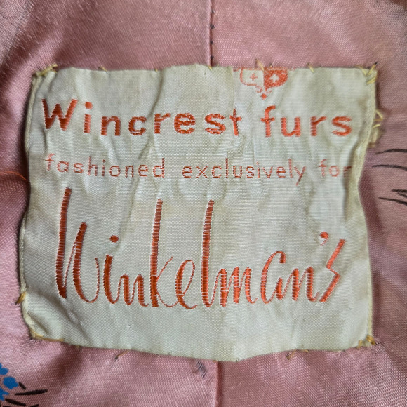 1940s Vintage Mink Fur Capelet Shrug Satin Lined Hollywood Glam Wrap Medium Fit - Picture 4 of 10